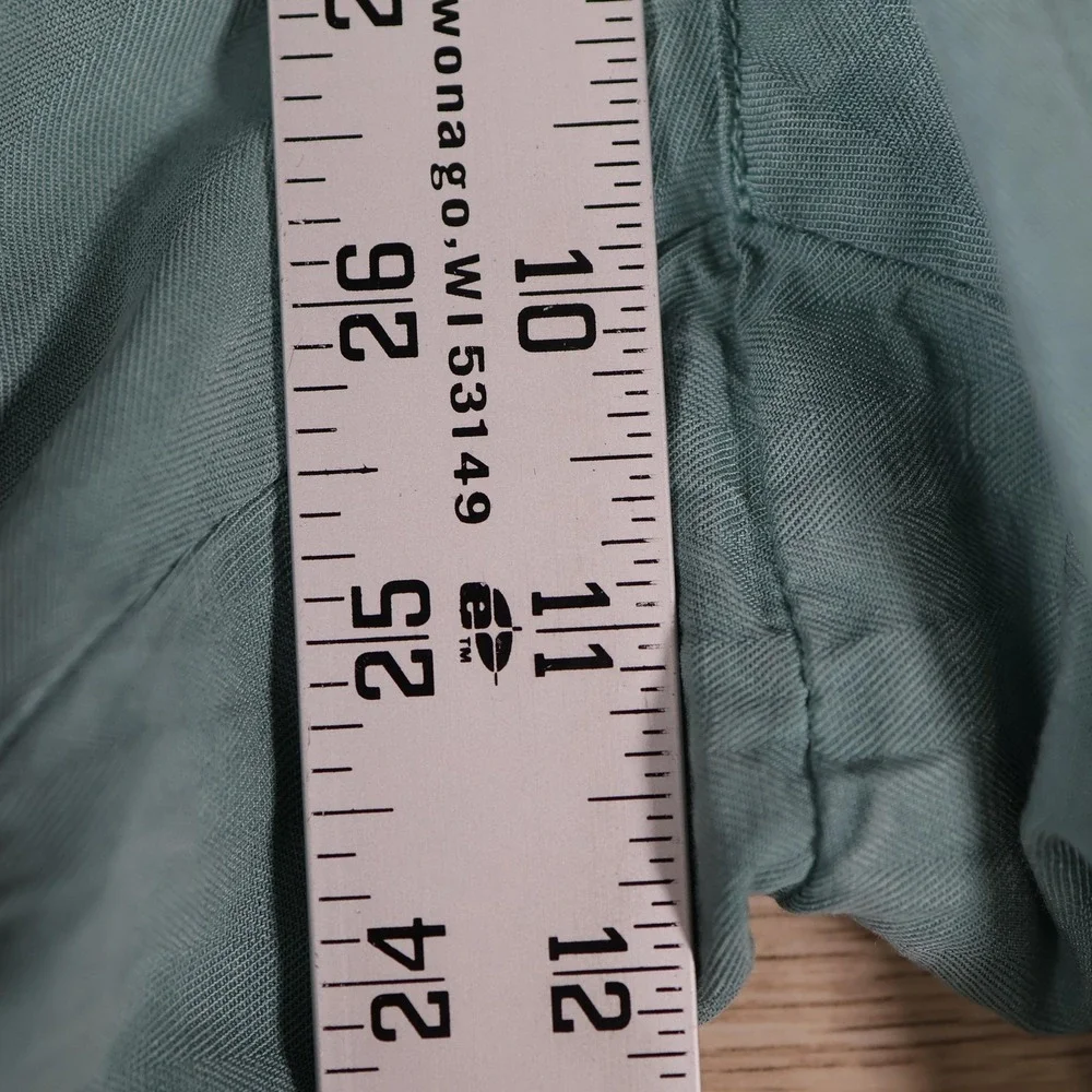 PT Torino Pants Mens 33x36 Green Chino Slim Linen Blend Dress Made in Tunisia